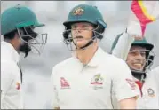  ?? AP ?? Steve Smith (centre) feels Australia need to address their fragile batting displays ahead of the Ashes series.