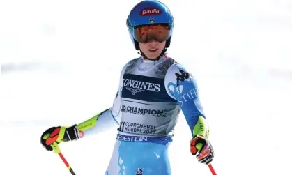  ?? ?? Mikaela Shiffrin had won 11 medals overall from 13 previous starts at world championsh­ips. Photograph: Alex Pantling/Getty Images