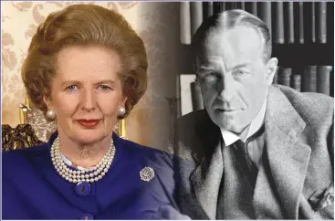  ?? ?? TRUE GRIT: Margaret Thatcher had patriotic vision, Stanley Baldwin appeared weak