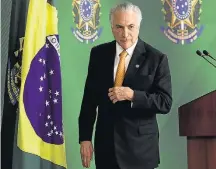  ?? FABIO RODRIGUES POZZEBOM / AFP ?? Mudança. Medida não deve nem ser proposta por Temer