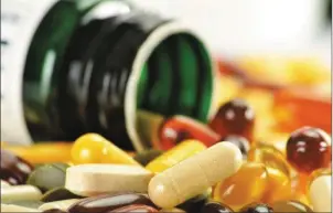  ??  ?? From March 1 VAT will be added to vitamins and food supplement­s.