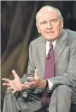  ?? BLOOMBERG ?? GE’s Jack Welch was a leader of leadership thought in the 1990s