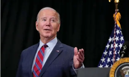  ?? Photograph: Stephanie Scarbrough/AP ?? ‘Only Biden can decide not to run, and he shouldn’t base that decision on fear of bad polls. Polls can mislead us into making unforced errors.’