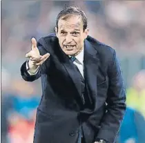  ?? FOTO: EFE ?? Allegri quiere conducir a la Juve a una nueva final de Champions