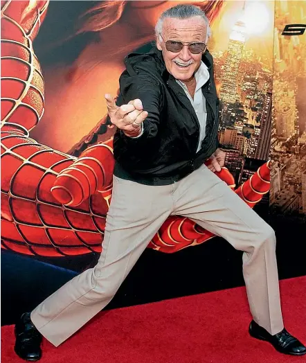  ?? AP ?? Marvel Comics’ Stan Lee, pictured in 2004, thought of his work as ‘‘fairy tales for grown-ups’’.