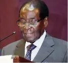  ??  ?? President Mugabe