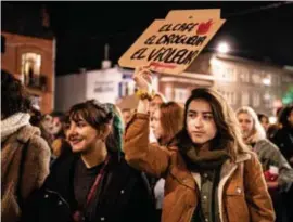  ?? Kristof Vadino ?? Vorige week stapten 1.300 mensen op in een mars tegen het seksuele geweld.