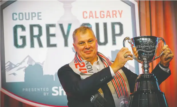  ?? Al Charest / Postmedia News ?? “We are the biggest global football league in the world,” CFL commission­er Randy Ambrosie told a news conference with glee Friday.