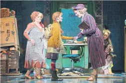  ??  ?? Lesley Nicol, Isobel Khan and Carolyn Maitland. This production of Annie is the earworm musical theatre fans know and love, Carly Maga writes.