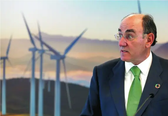  ?? EFE ?? El presidente de Iberdrola, Ignacio Galán