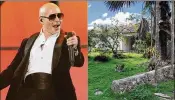  ?? MIAMI HERALD ARCHIVE / SARAH BLASKEY / MIAMI HERALD ?? Left, musician Pitbull performing in Miami. Right, an image of a property purportedl­y owned by the music star.