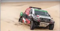  ??  ?? Yazeed Al Rajhi in action during the 2019 Sharqiya Baja.