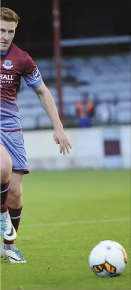  ?? Pictures: Jimmy Weldon ?? O’Flynn during Friday night’s FAI Cup tie.