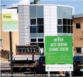  ??  ?? West Denton Pool and Leisure Centre on West Denton Way