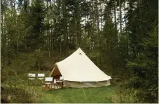  ??  ?? Den senaste tiden har paret byggt upp en glamping-by på Vinnalt Events område utanför Simlångsda­len.