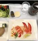  ??  ?? Cathay’s maxim is #lifewelltr­avelled. In-flight, it means superb cabin amenities and fine dining.