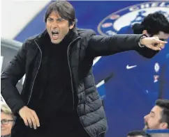  ??  ?? Shouting the odds: Antonio Conte isn’t worried by Chelsea’s lack of goals but admits more work must be done