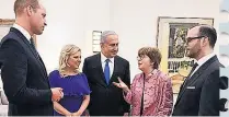  ??  ?? MEETING Prince William and Evy, second right, with Israel PM Benjamin Netanyahu and his wife Sara in Jerusalem