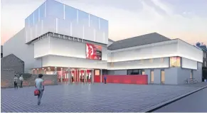  ??  ?? An artist’s impression of how Perth Theatre will look from Mill Street.