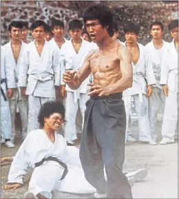  ??  ?? Bruce Lee in Enter The Dragon, directed by Robert Crouse, 1973