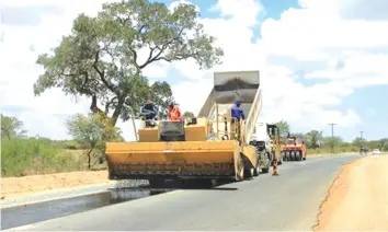 ??  ?? The upgrading of the Beitbridge-Chirundu road which served local and transit bound traffic was a welcome developmen­t