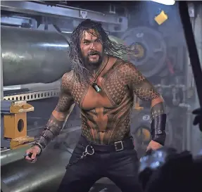  ?? JASIN BOLAND ?? “Aquaman” Jason Momoa will most assuredly make a splash at Comic-Con, as fans get a look at the first trailer for the film out Dec. 21.