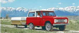  ??  ?? The Bronco – introduced by Ford way back in 1966.