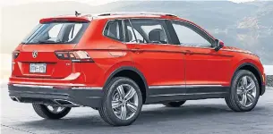  ?? VOLKSWAGEN CANADA PHOTOS ?? The new Tiguan is offered in some lovely bright colours, but how stylish can a two-box car be?