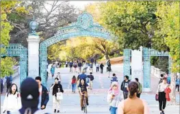  ?? Josh Edelson For The Times ?? A STUDENT HOUSING project near the UC Berkeley campus, pictured here in 2019, is the subject of an environmen­tal impact lawsuit by neighborho­od groups.