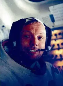  ?? Reuters/Nasa ?? Neil Armstrong após seu passeio pela Lua