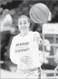  ??  ?? San Antonio assistant coach Becky Hammon will coach the Spurs during summer league play in Las Vegas next week. She will be the first female head coach for an NBA summer league team.