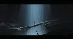  ?? ?? BELOW There’s an admiration here for Superbroth­ers’ Sword
& Sworcery that’s most visually evident in the spindly limbed character models, and how often they’re caught in silhouette