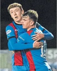  ?? ?? Aaron Doran celebrates his winner for Caley