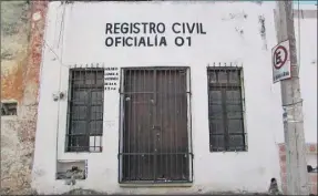  ?? ?? Oficialía de Registro Civil de Valladolid, que dejó de funcionar hace varias semanas y no saben si lo hará