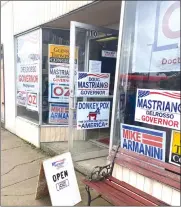  ?? Photo by Beth Koop ?? The Elk County Republican Party opened its headquarte­rs at 110 S. Michael Street in St. Marys on Tuesday.