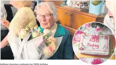  ??  ?? Kathleen Hennings celebrates her 100th birthday