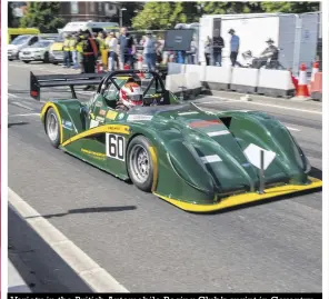  ??  ?? Variety in the British Automobile Racing Club’s sprint in Coventry