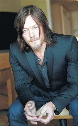  ?? Kirk McKoy Los Angeles Times ?? NORMAN REEDUS doesn’t just ride a motorcycle as “The Walking Dead’s” efficient zombie slayer. He loves the two-wheeled life, as seen in a new show.