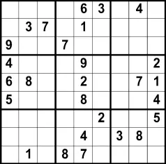  ??  ?? Solution, tips and computer program at www.sudoku.com