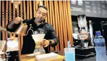  ?? | NOKUTHULA MBATHA African News Agency (ANA) ?? ISHAN Natalie of Starbucks during a coffee pairing presentati­on at Melrose Arch earlier this week.