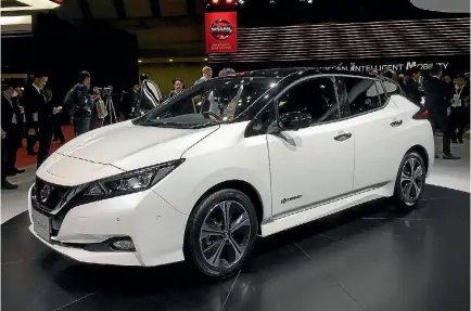  ?? ROB MAETZIG ?? Nissan’s new-generation Leaf electric vehicle is to be sold new in New Zealand, it has been announced.