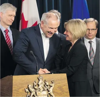  ?? SHAUGHN BUTTS ?? Suncor CEO Steve Williams struck a deal to support Alberta Premier Rachel Notley on climate change that has undermined the industry’s attractive­ness and caused divisions, writes Claudia Cattaneo.