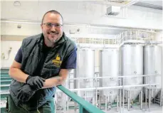  ?? FOTO: PATRIK STÄBLER ?? Auf Expansions­kurs: Das erste Giesinger Bräu hat Steffen Marx noch in einer Garage gebraut.