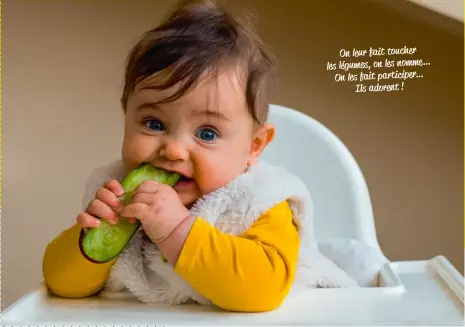  ??  ?? On leur fait toucher les légumes, on les nomme… On les fait participer… Ils adorent !