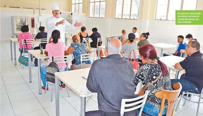  ?? DivulgAção ?? As aulas de capacitaçã­o acontecem na sede da Guarda Municipal, em São Cristóvão