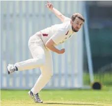  ?? ?? Connor Saunders bowling for Portsmouth & Southsea 3rds