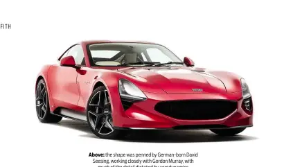  ?? TVR GRIFFITH ?? Above: the shape was penned by German-born David Seesing, working closely with Gordon Murray, with much of the detail dictated by aerodynami­cs