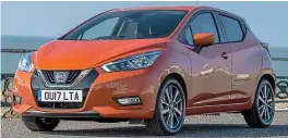  ??  ?? High Five: The new Nissan Micra is a small car with a big punch