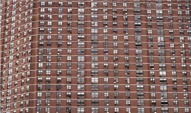  ??  ?? Apartment living at a complex in the Riverside Community of New York October 30, 2017. The Riverside Park Community apartment complex is a group of five buildings in Harlem that has over 1000 apartment units and were designed to accommodat­e nearly 1,190 families. — AFP
