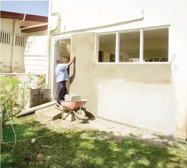  ??  ?? Constructi­on work at the Sigatoka Special School earlier this month.